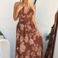 MARLEE MAXI DRESS - CHOCOLATE FLORAL