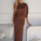NOIR MAXI DRESS - MOCHA