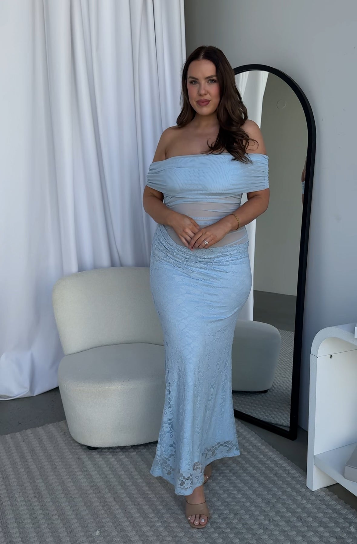 SIERRA MAXI DRESS - BABY BLUE