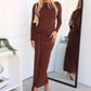 ELORA MAXI DRESS - CHOCOLATE