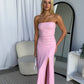 ASTON STRAPLESS MAXI DRESS - BABY PINK