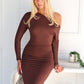 SABRINA MAXI DRESS - CHOCOLATE