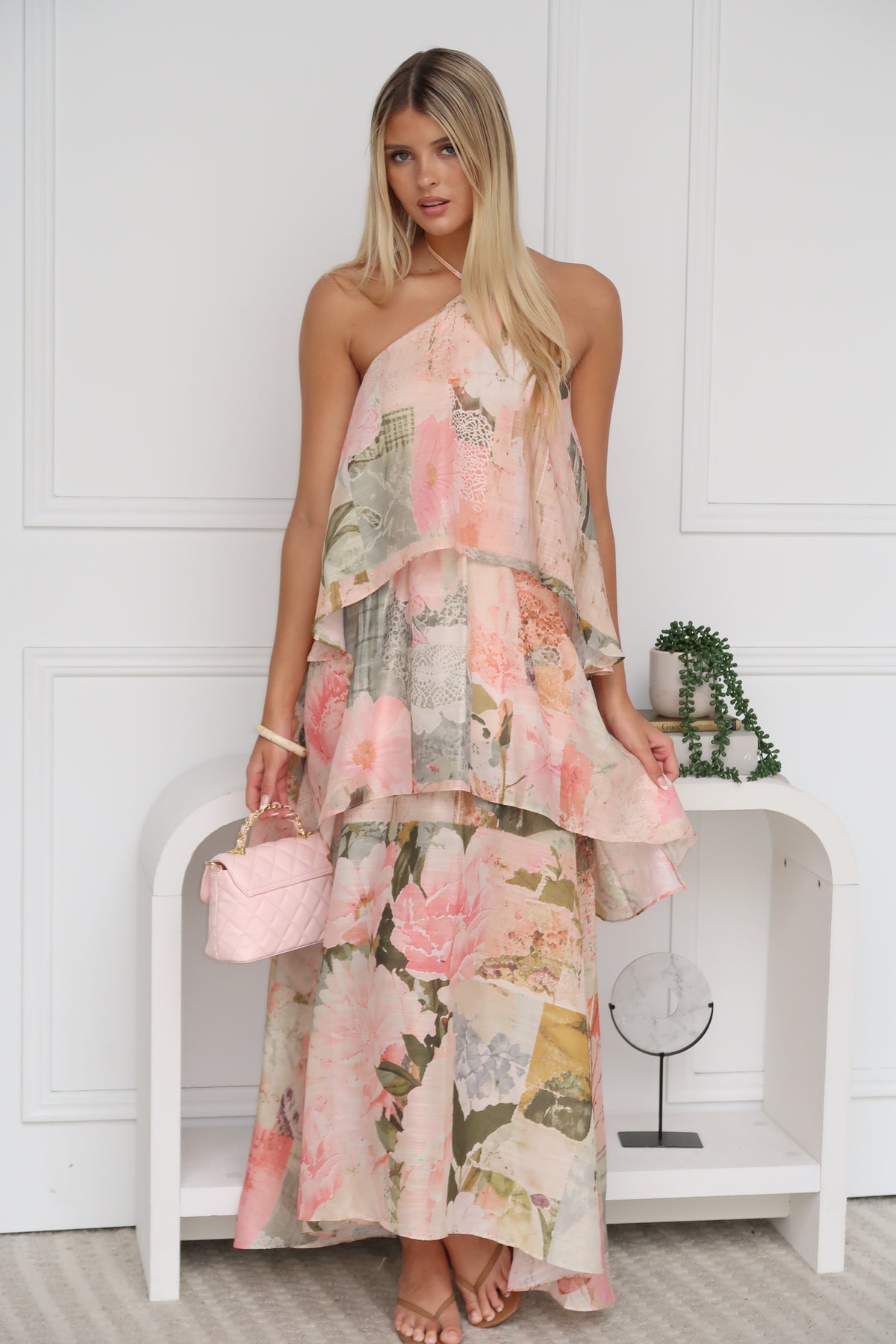 DAISY MAXI DRESS - PINK FLORAL