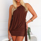 SIENNA MINI DRESS - CHOCOLATE
