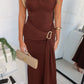 TATUM MAXI DRESS - CHOCOLATE