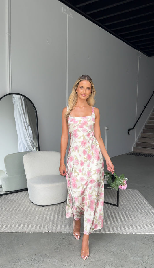 CARMI FLORAL MAXI DRESS