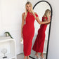 ADELE MIDI DRESS - RED