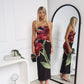 AMARA MAXI DRESS - BLACK FLORAL