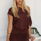 REMI MINI DRESS - CHOCOLATE