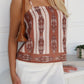 BLAKE TOP - CHOCOLATE PRINT