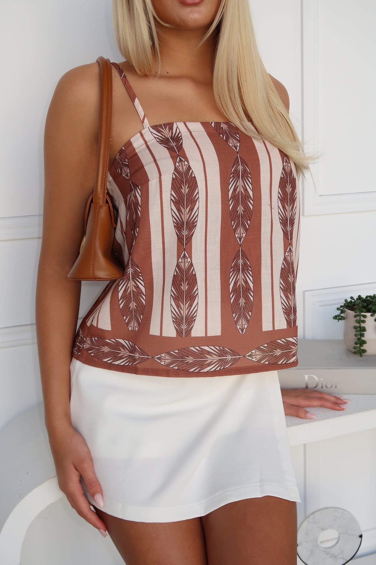 BLAKE TOP - CHOCOLATE PRINT