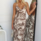 HAVANNAH FLORAL MAXI DRESS -  BEIGE