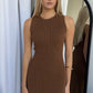 BAYDEN KNIT MAXI - CHOCOLATE