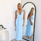 TYLA HALTER MAXI DRESS - BLUE