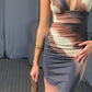 HUDSON MAXI DRESS - BROWN MULTI