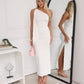 KIKI ONE SHOULDER MAXI - WHITE