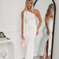 KIKI ONE SHOULDER MAXI - WHITE
