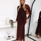 PHOEBE MAXI DRESS - CHOCOLATE