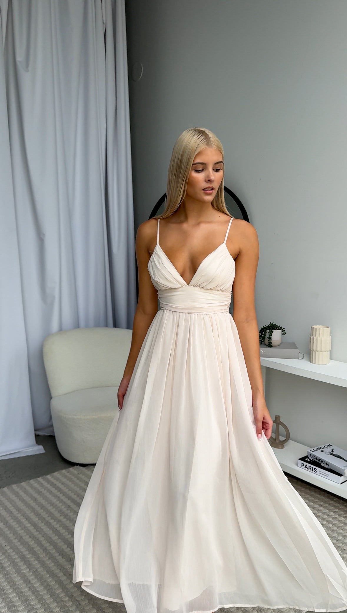 HENDRIX MAXI DRESS - IVORY