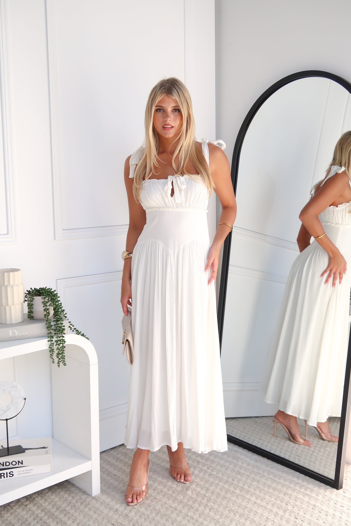 MACEY MAXI DRESS - WHITE