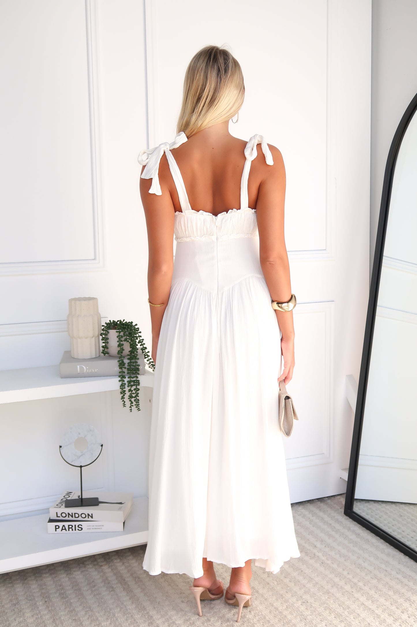 MACEY MAXI DRESS - WHITE