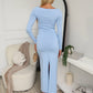 ELORA MAXI DRESS - BABY BLUE