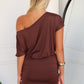 REMI MINI DRESS - CHOCOLATE
