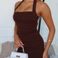 FRANCA MINI DRESS - CHOCOLATE