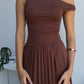 FRANKIE MAXI DRESS - CHOCOLATE
