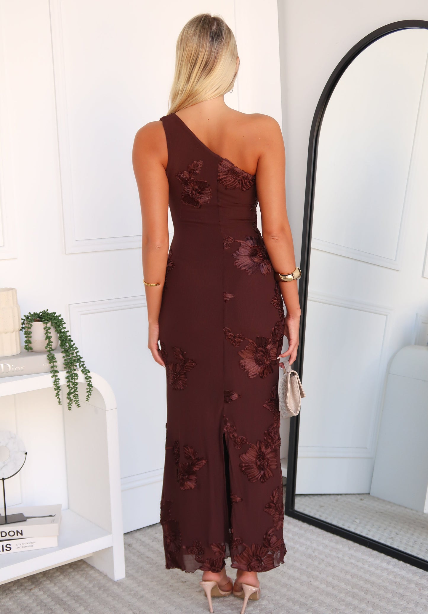 MATILDA MAXI DRESS - CHOCOLATE