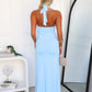 TYLA HALTER MAXI DRESS - BLUE