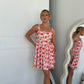 SENYA DRESS - RED PRINT