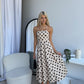 JHENE POLKA MIDI DRESS