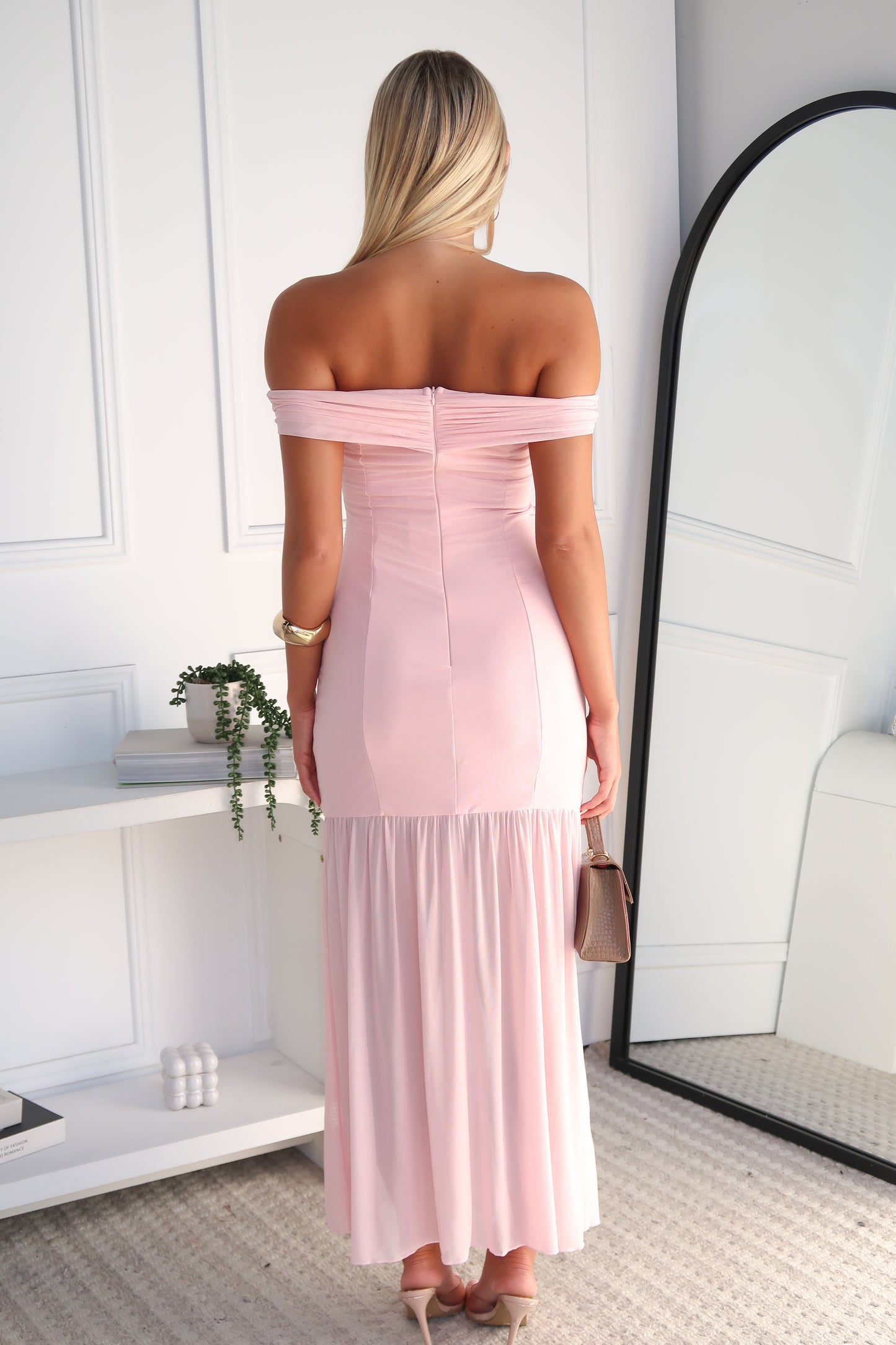 MARIBEL LACE MAXI - BABY PINK