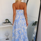 JULIET FLORAL MAXI DRESS - BLUE