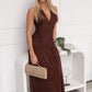 HAPER MAXI DRESS - CHOCOLATE