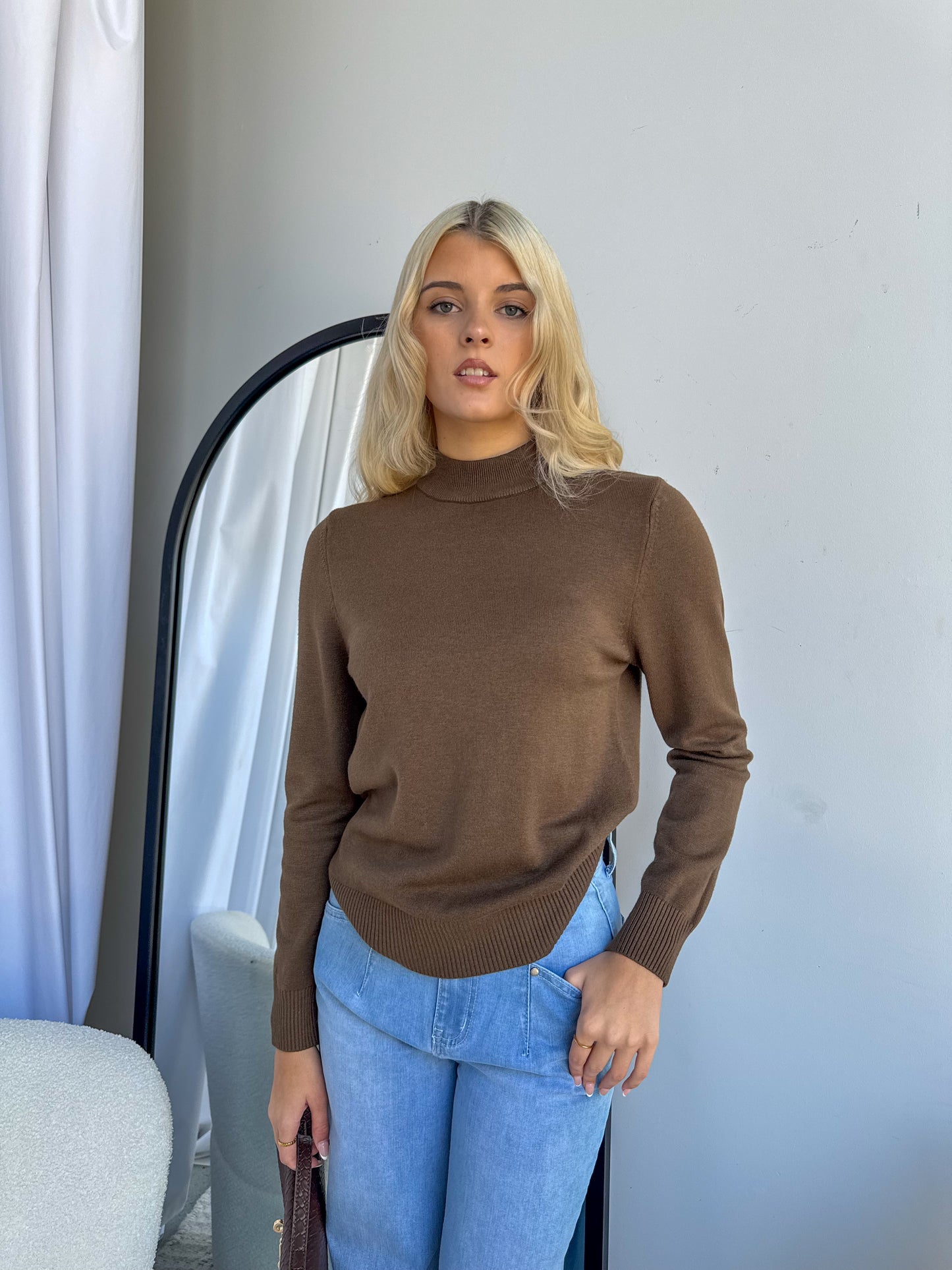 MANNON KNIT - CHOCOLATE
