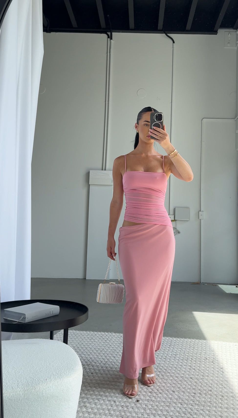 BELLA MAXI DRESS - PINK