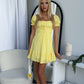 EVERLEY MINI DRESS - LEMON