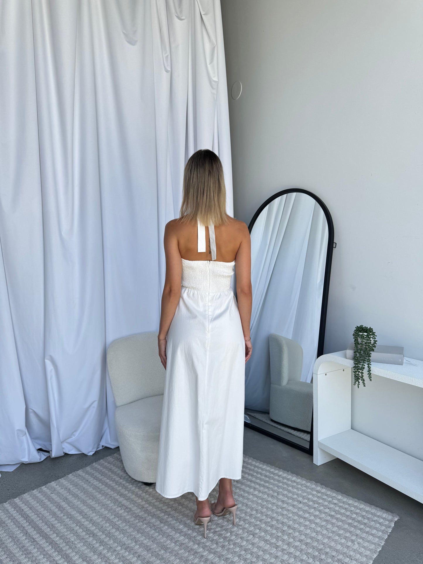 MIELLA HALTER MAXI - WHITE