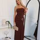 TATUM MAXI DRESS - CHOCOLATE