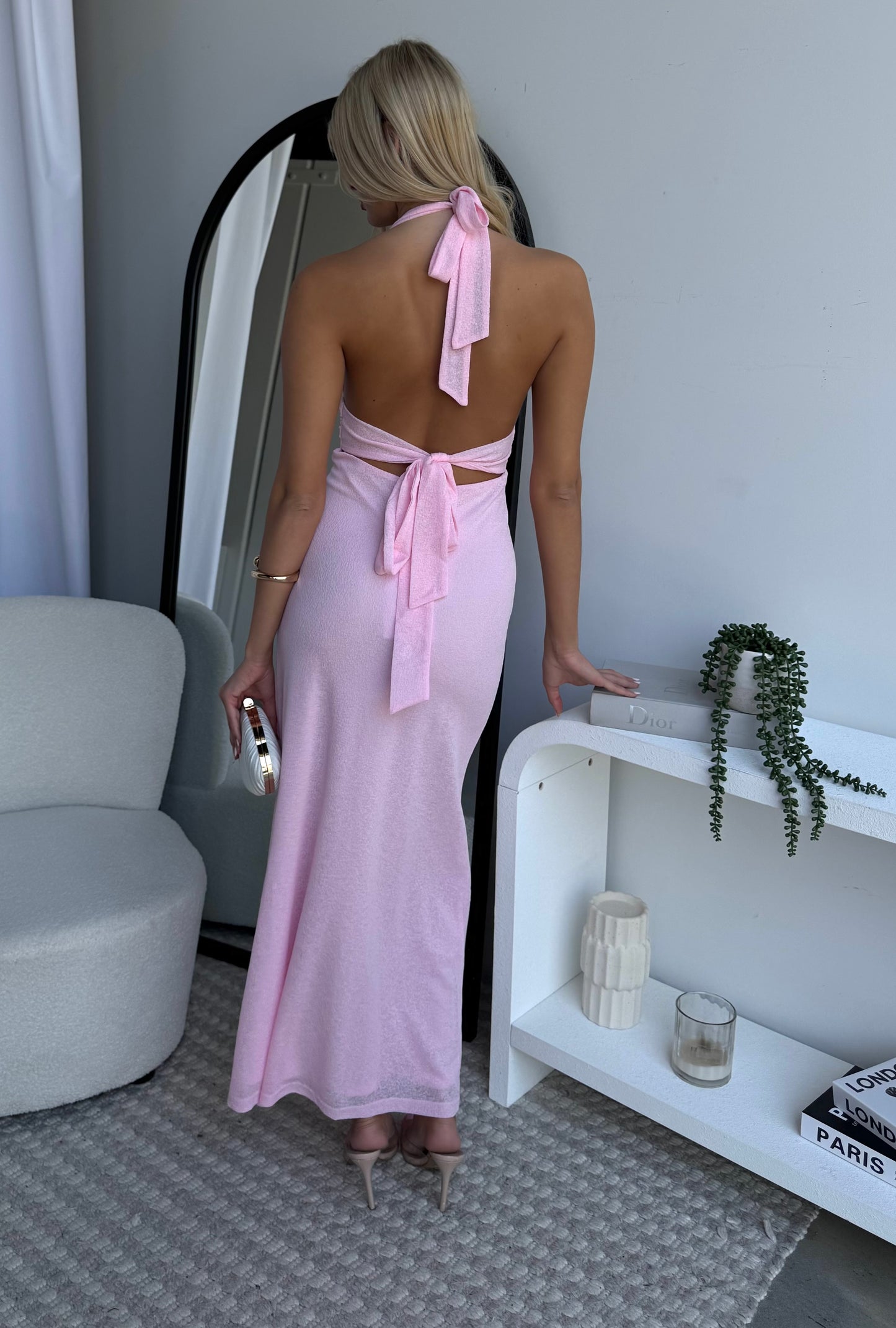 ROMANA MAXI DRESS - BABY PINK