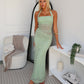 DEMPE MAXI DRESS - SAGE