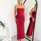 PEARL MAXI DRESS - WINE