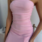 ASTON STRAPLESS MAXI DRESS - BABY PINK