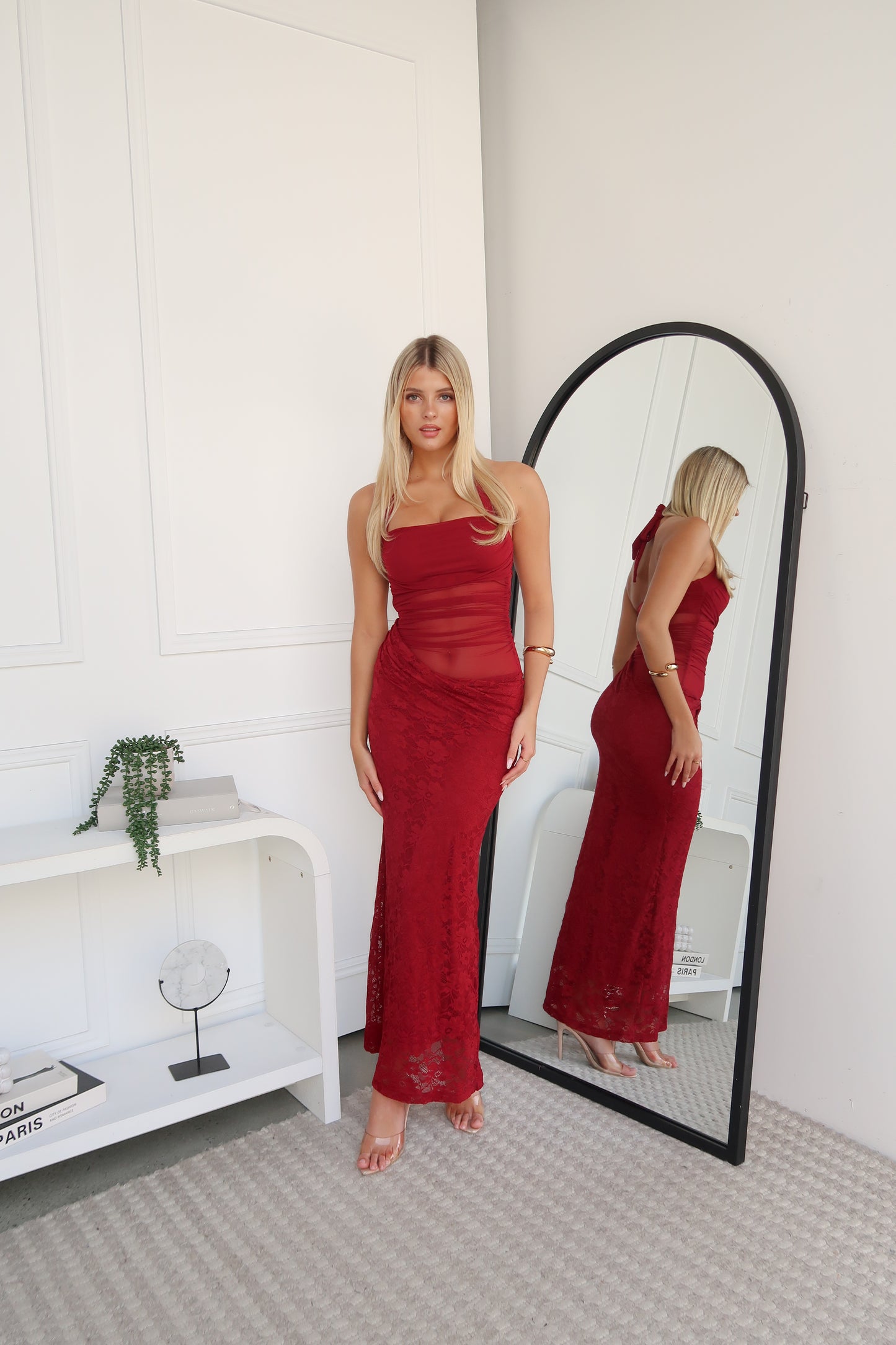 DEMPE MAXI DRESS - WINE
