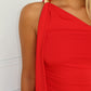 KIKI ONE SHOULDER MAXI - RED