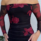 CAMIL MAXI DRESS - WINE FLORAL