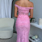 AMELIA LACE MAXI DRESS - PINK