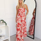 JULIET FLORAL MAXI DRESS - RED